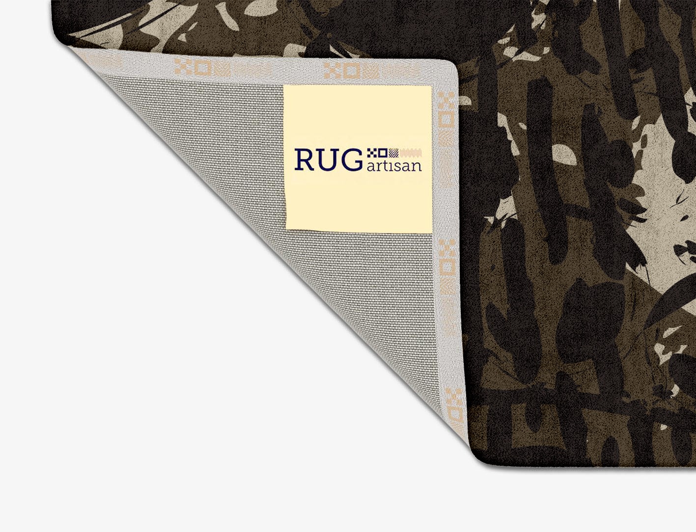 Rian Abstract Square Hand Tufted Bamboo Silk Custom Rug by Rug Artisan