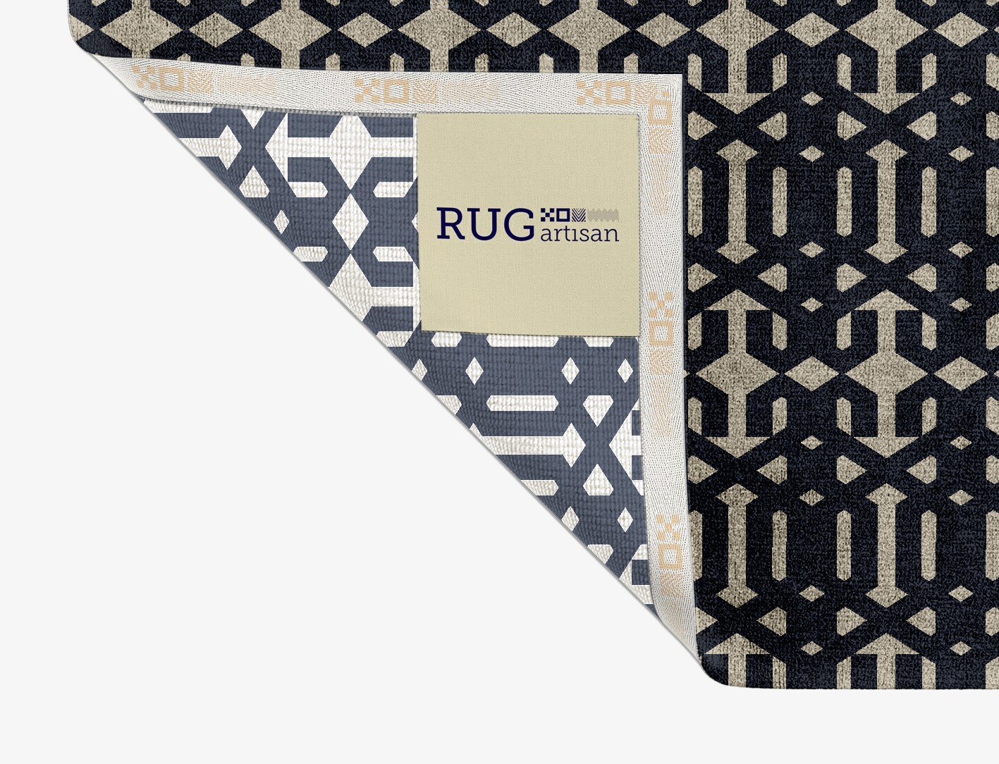 Ribbing Geometric Rectangle Hand Knotted Bamboo Silk Custom Rug by Rug Artisan