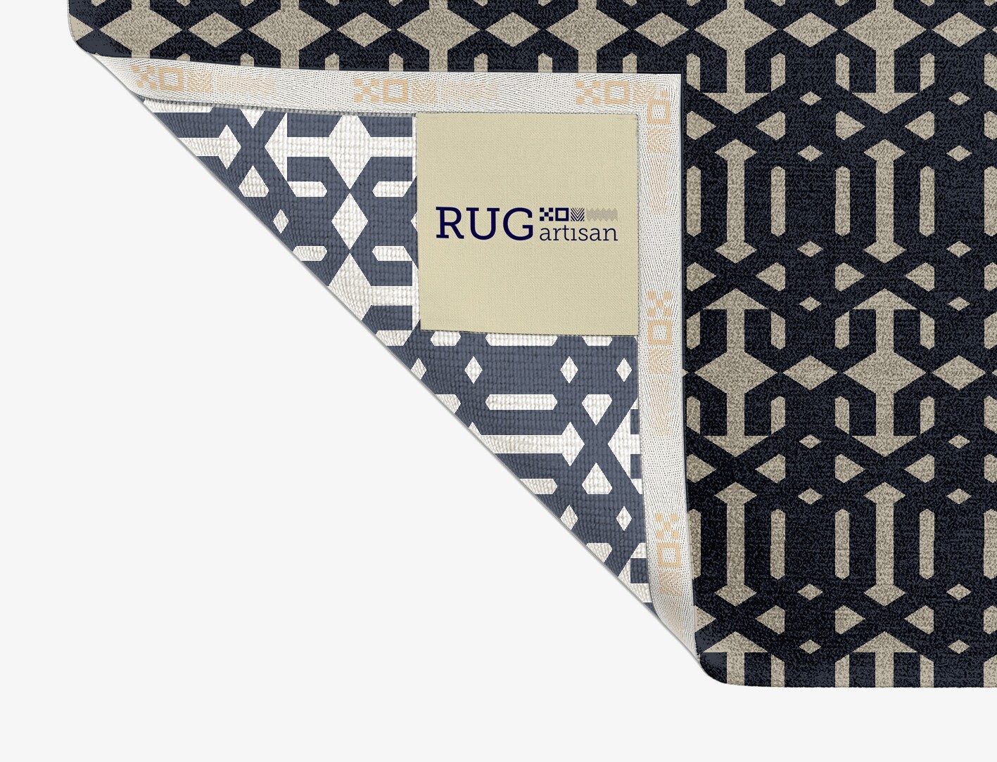 Ribbing Geometric Rectangle Hand Knotted Tibetan Wool Custom Rug by Rug Artisan