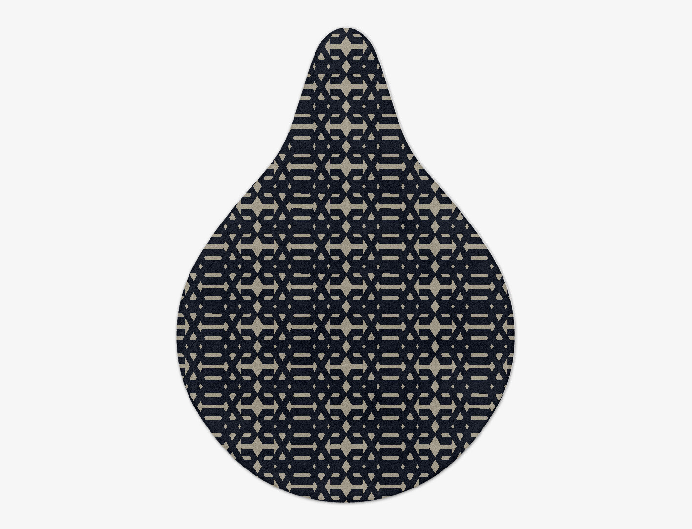Ribbing Geometric Drop Hand Tufted Pure Wool Custom Rug by Rug Artisan