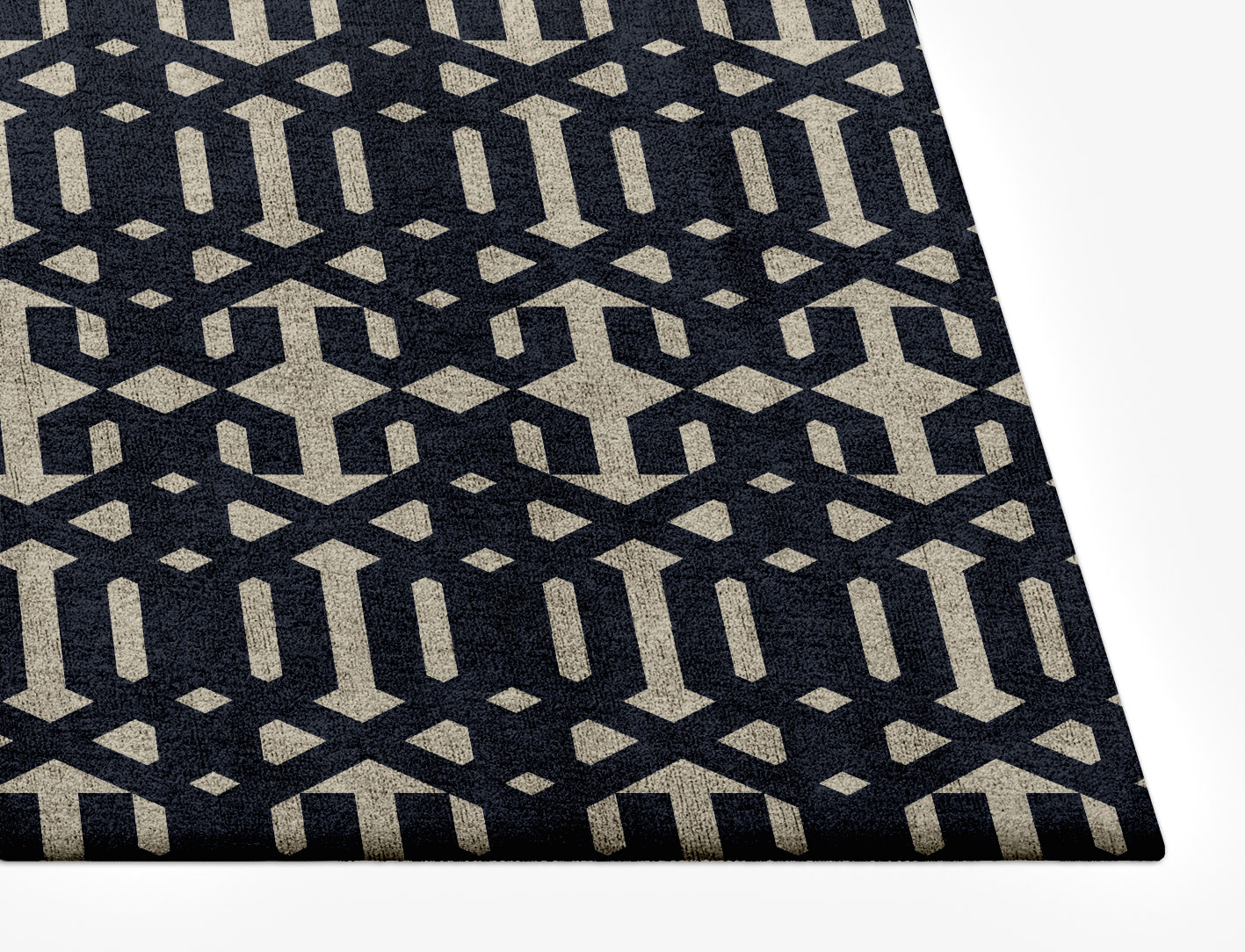 Ribbing Geometric Rectangle Hand Tufted Bamboo Silk Custom Rug by Rug Artisan