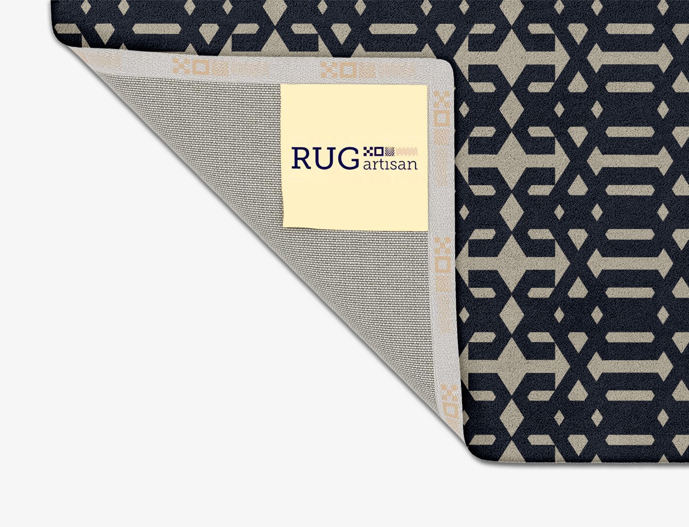 Ribbing Geometric Square Hand Tufted Pure Wool Custom Rug by Rug Artisan