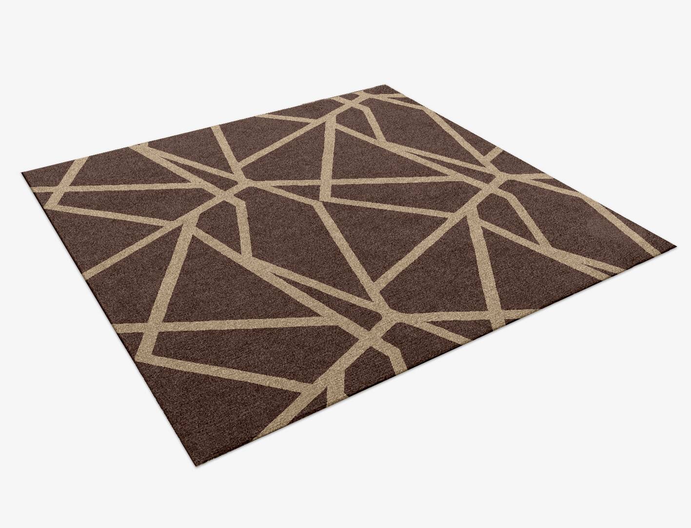 Riddle Minimalist Square Hand Knotted Tibetan Wool Custom Rug by Rug Artisan