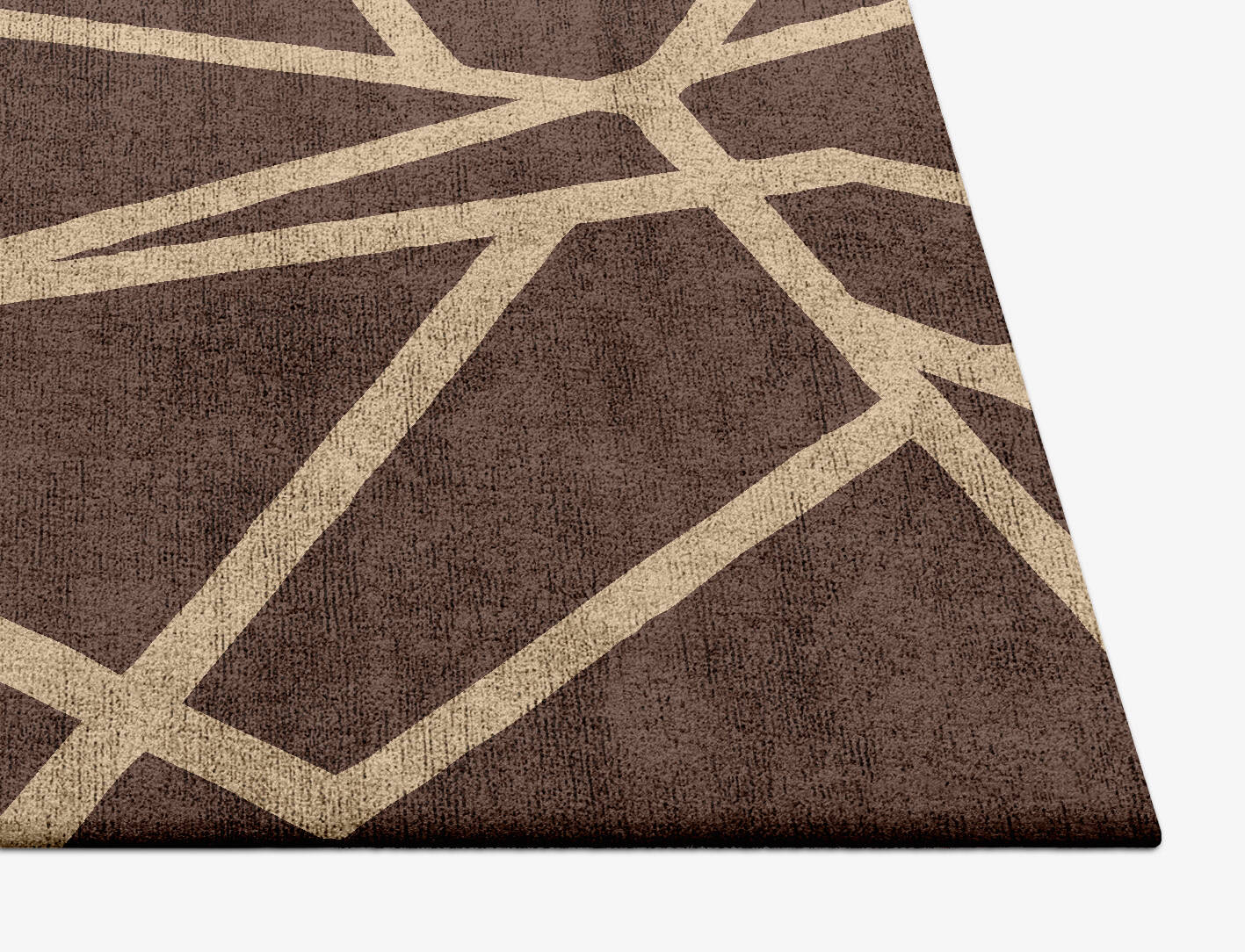 Riddle Minimalist Square Hand Tufted Bamboo Silk Custom Rug by Rug Artisan