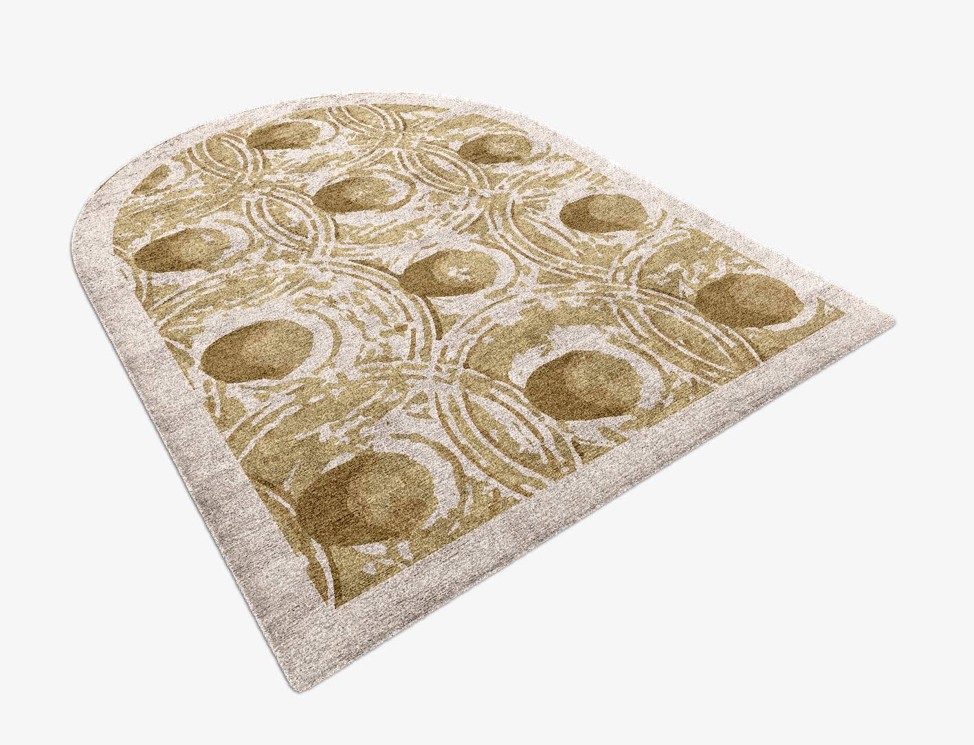 Ridges Origami Arch Hand Knotted Bamboo Silk Custom Rug by Rug Artisan