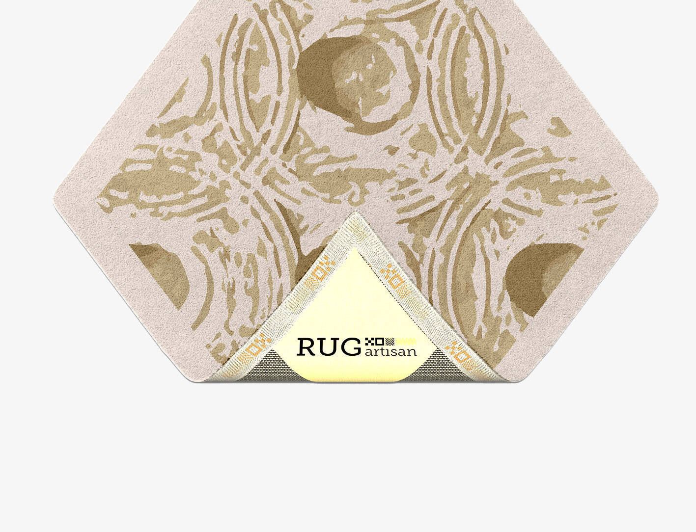 Ridges Origami Diamond Hand Tufted Pure Wool Custom Rug by Rug Artisan