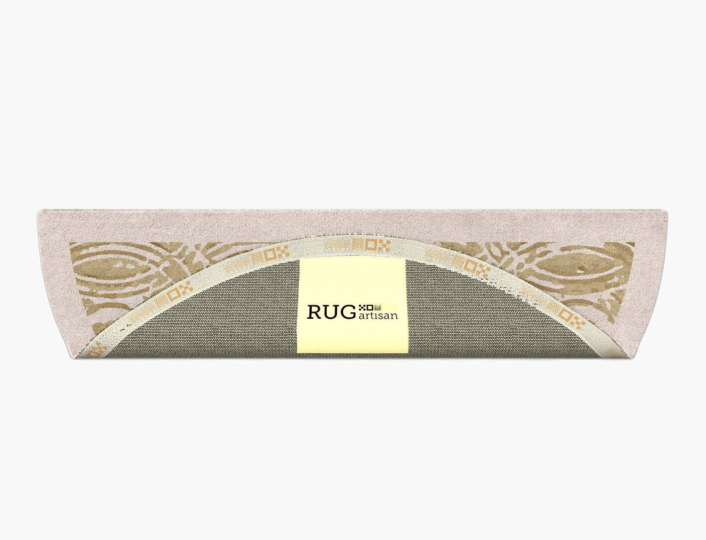 Ridges Origami Halfmoon Hand Tufted Pure Wool Custom Rug by Rug Artisan
