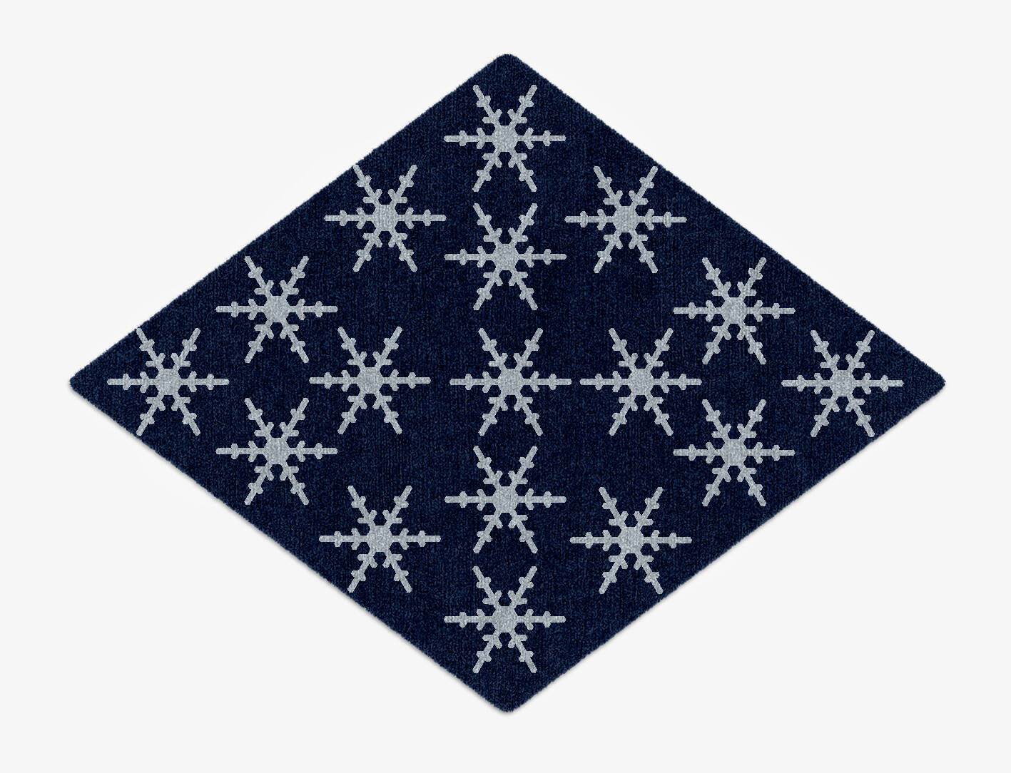 Rimed Geometric Diamond Hand Knotted Tibetan Wool Custom Rug by Rug Artisan