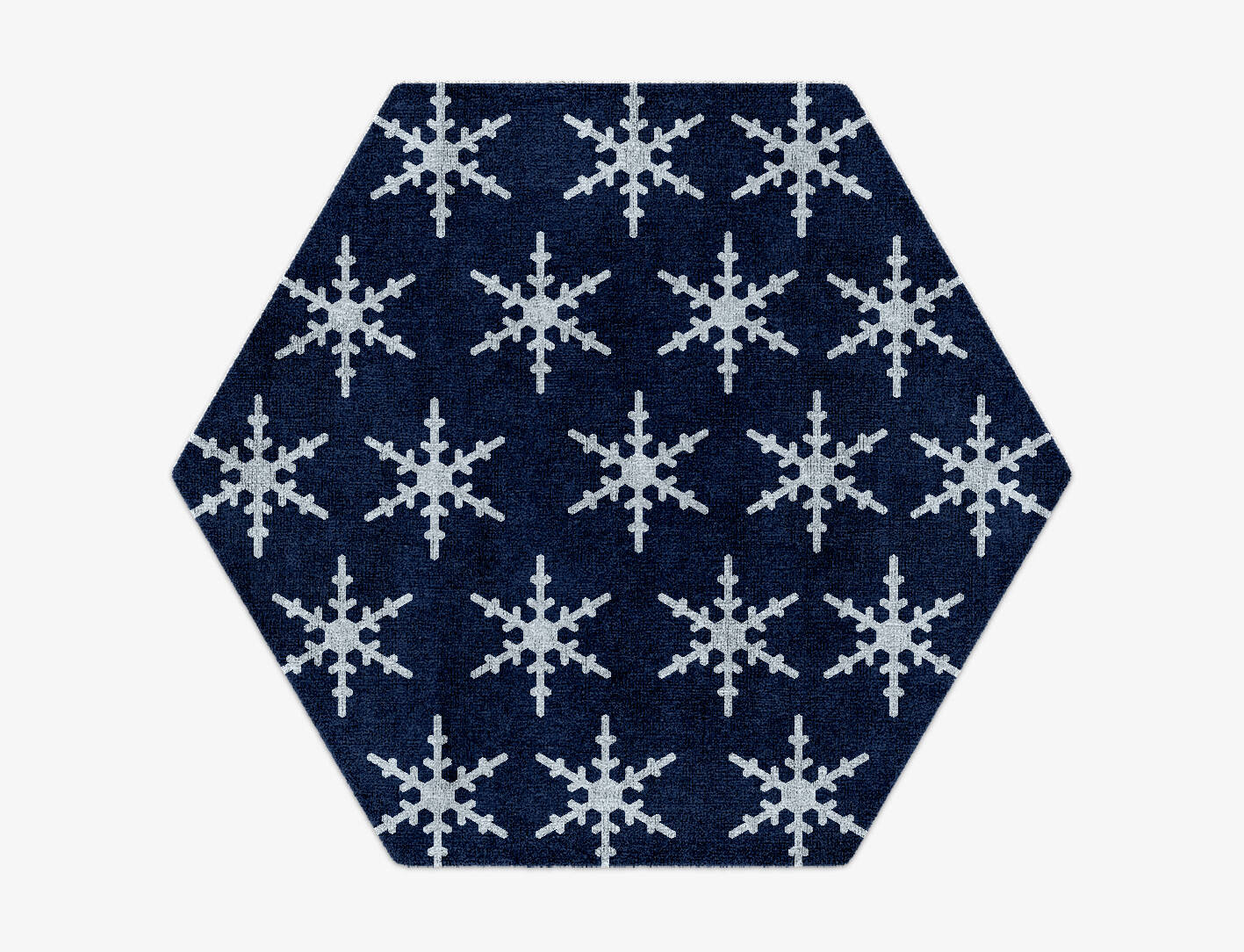 Rimed Geometric Hexagon Hand Knotted Bamboo Silk Custom Rug by Rug Artisan