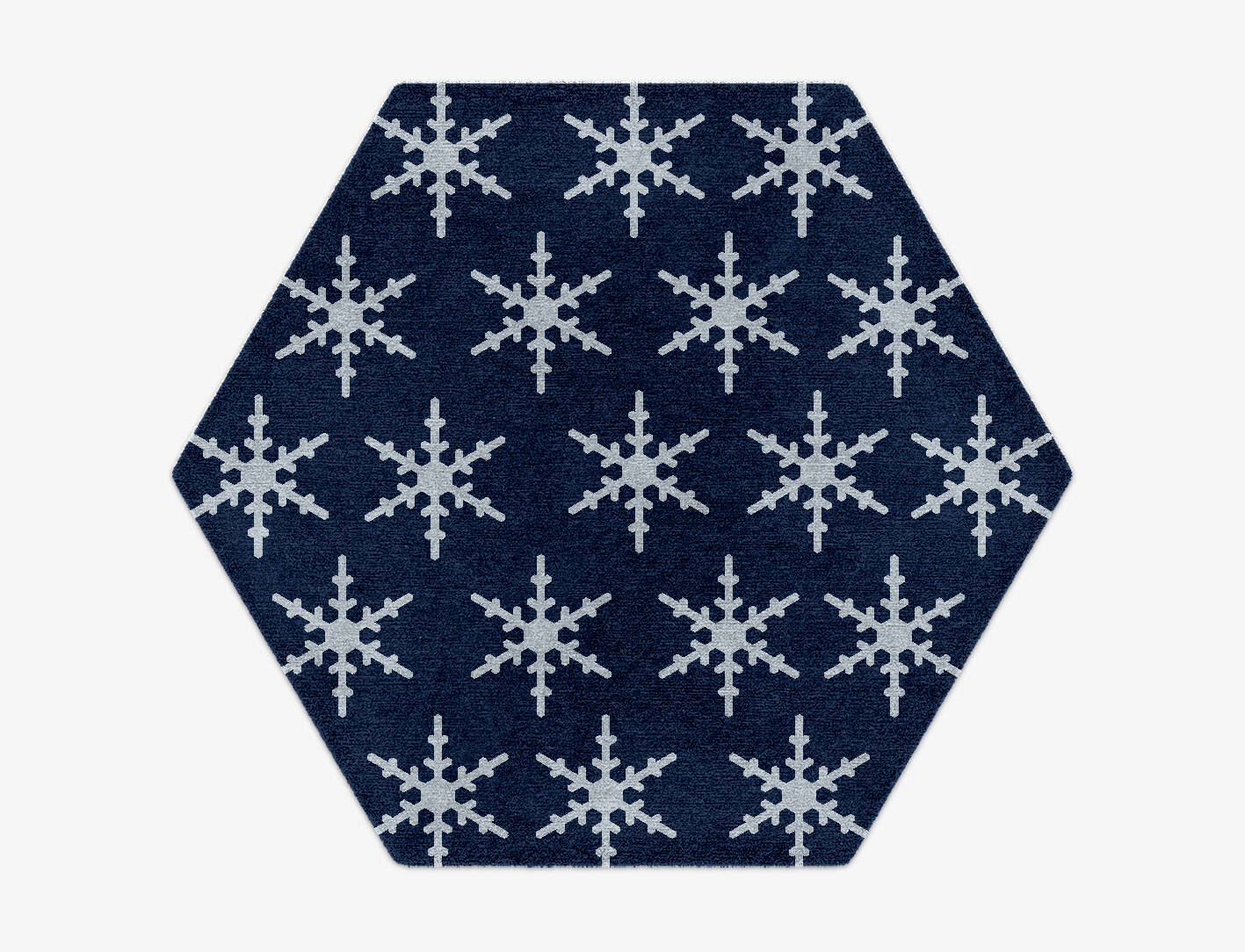 Rimed Geometric Hexagon Hand Knotted Tibetan Wool Custom Rug by Rug Artisan