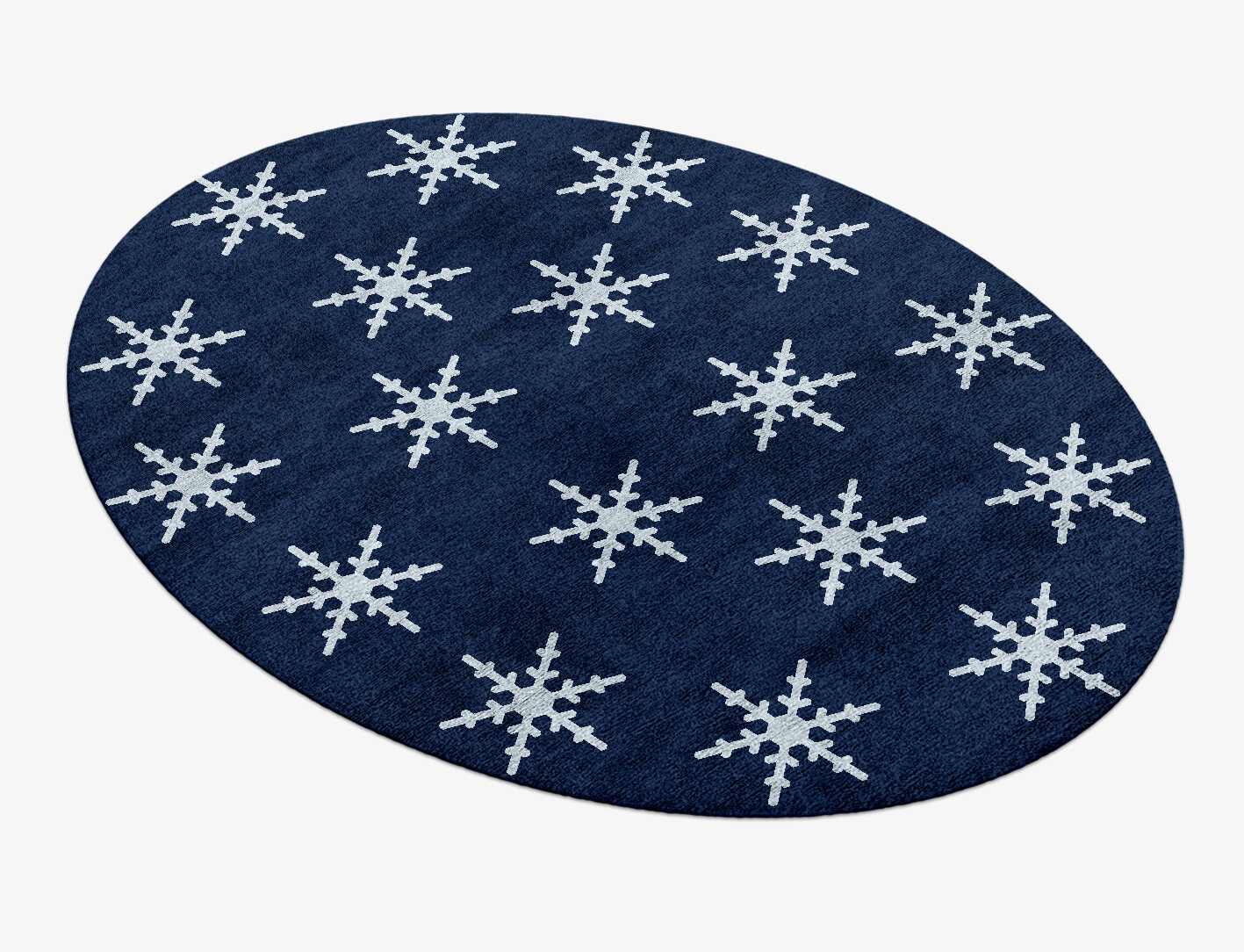Rimed Geometric Oval Hand Knotted Bamboo Silk Custom Rug by Rug Artisan