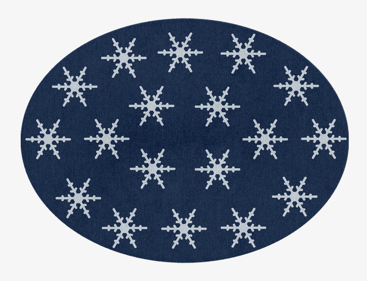 Rimed Geometric Oval Hand Knotted Tibetan Wool Custom Rug by Rug Artisan