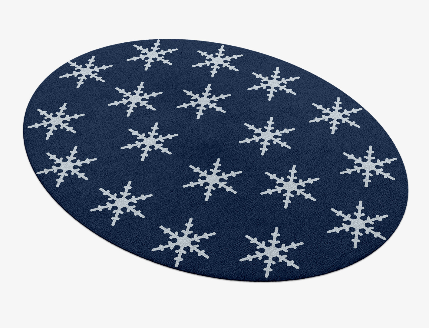 Rimed Geometric Oval Hand Knotted Tibetan Wool Custom Rug by Rug Artisan