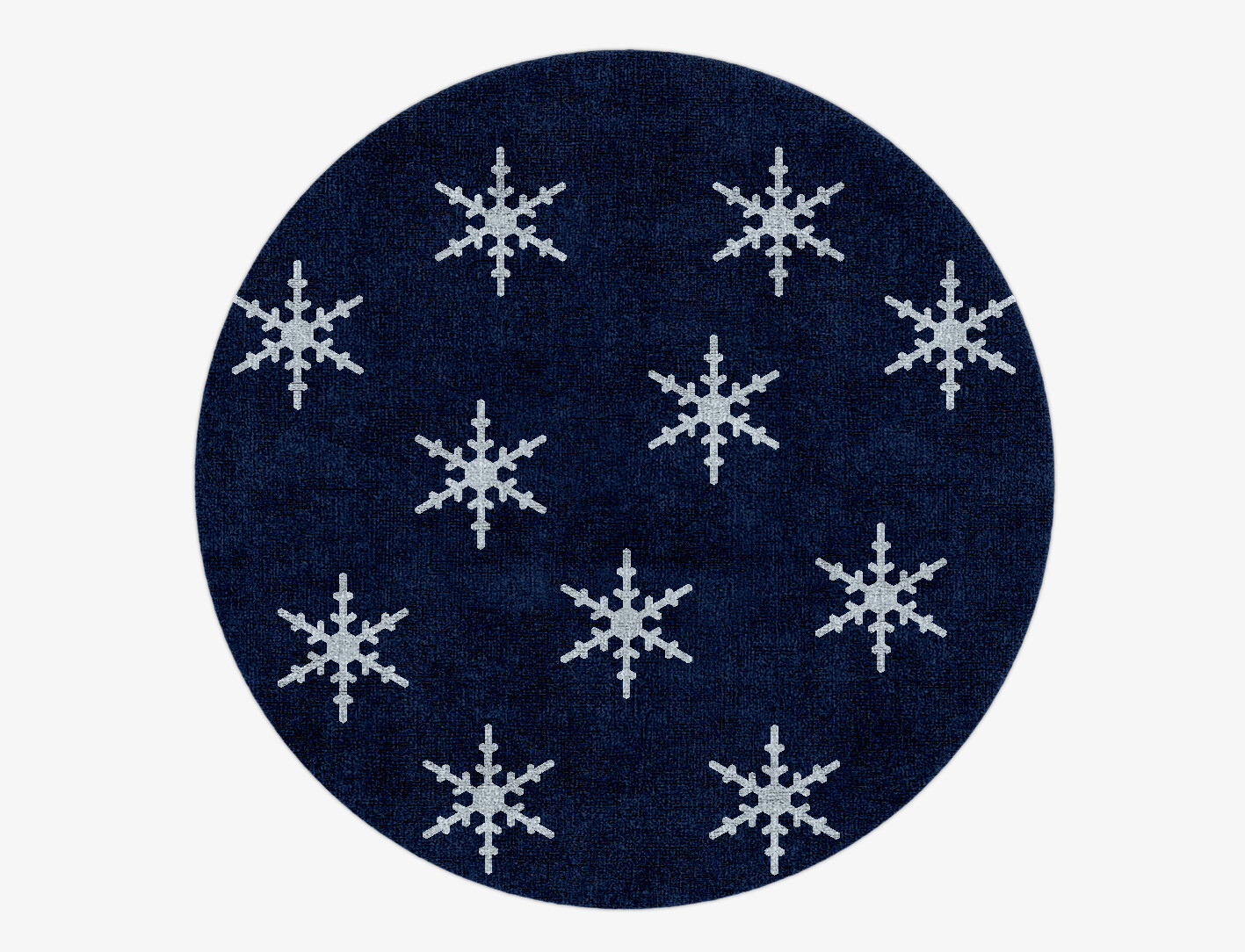 Rimed Geometric Round Hand Knotted Bamboo Silk Custom Rug by Rug Artisan