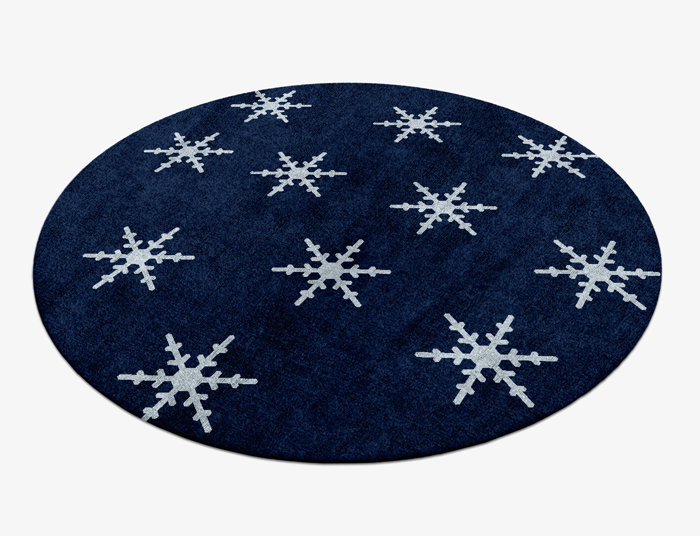 Rimed Geometric Round Hand Knotted Bamboo Silk Custom Rug by Rug Artisan