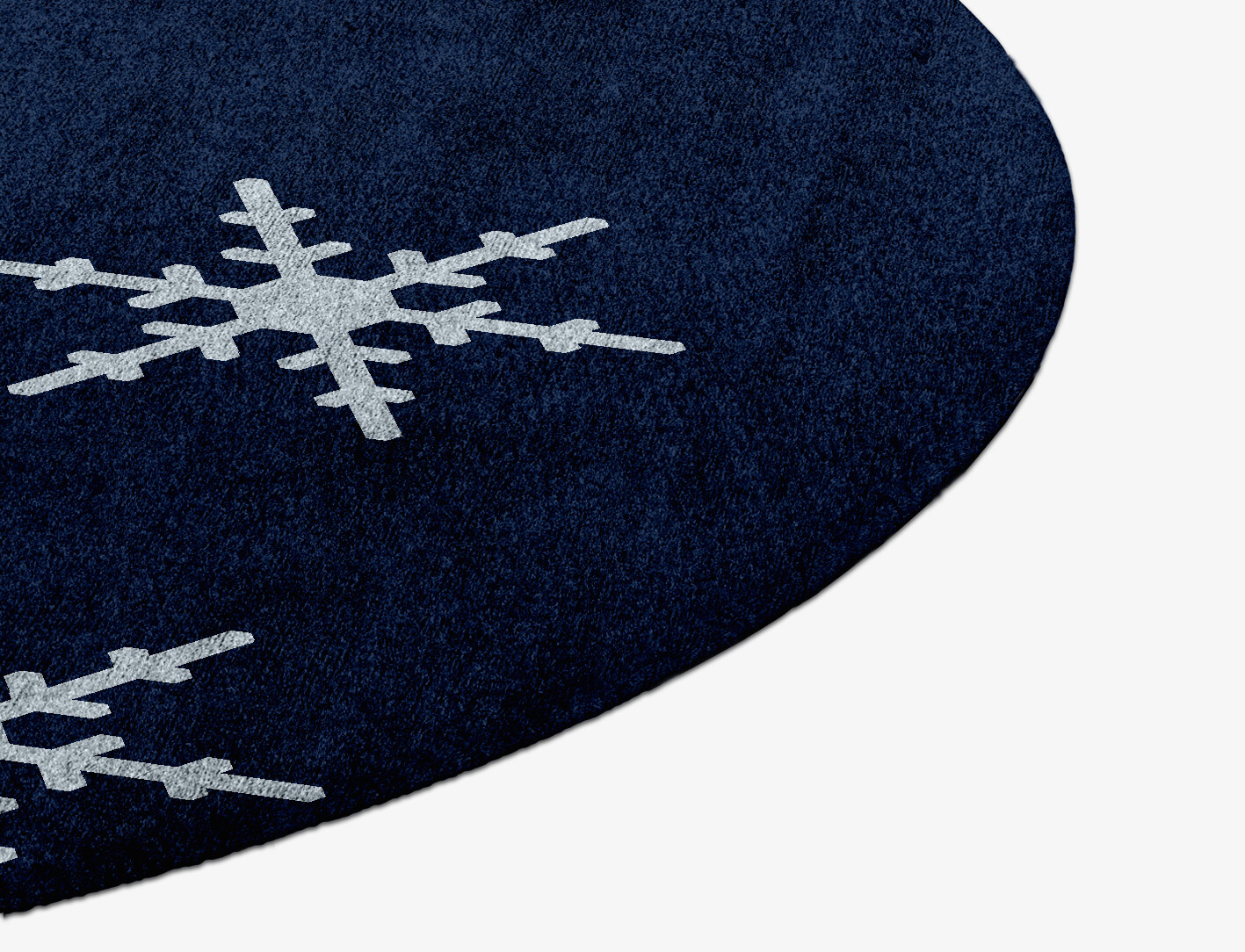 Rimed Geometric Round Hand Knotted Bamboo Silk Custom Rug by Rug Artisan