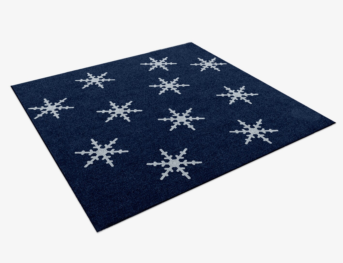 Rimed Geometric Square Hand Knotted Tibetan Wool Custom Rug by Rug Artisan