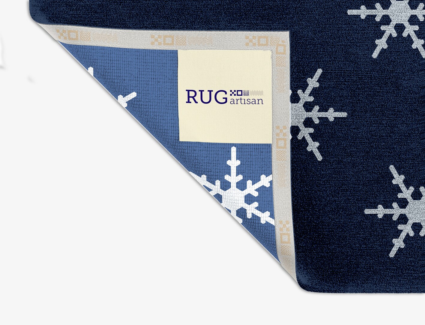Rimed Geometric Square Hand Knotted Tibetan Wool Custom Rug by Rug Artisan