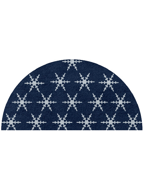 Rimed Geometric Halfmoon Hand Tufted Pure Wool Custom Rug by Rug Artisan