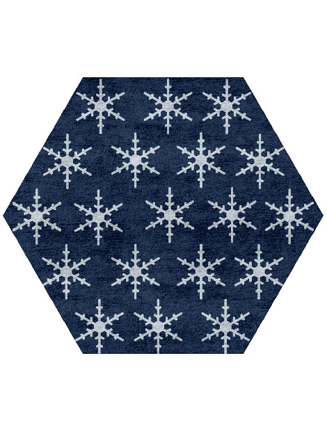Rimed Geometric Hexagon Hand Tufted Bamboo Silk Custom Rug by Rug Artisan