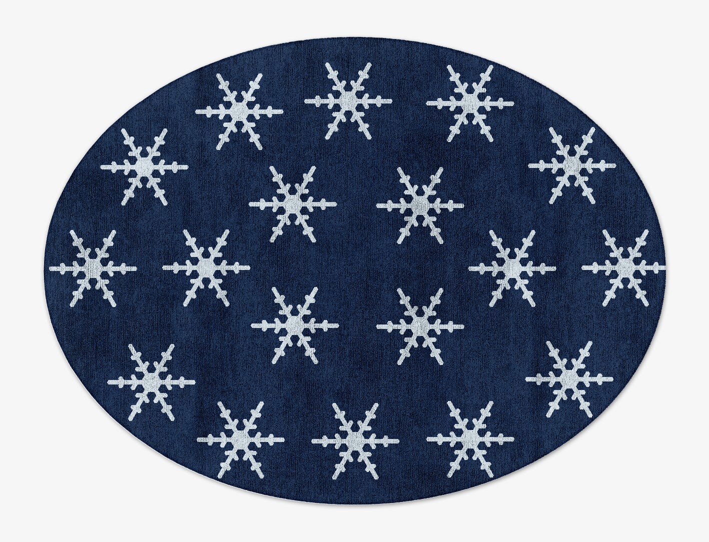 Rimed Geometric Oval Hand Tufted Bamboo Silk Custom Rug by Rug Artisan