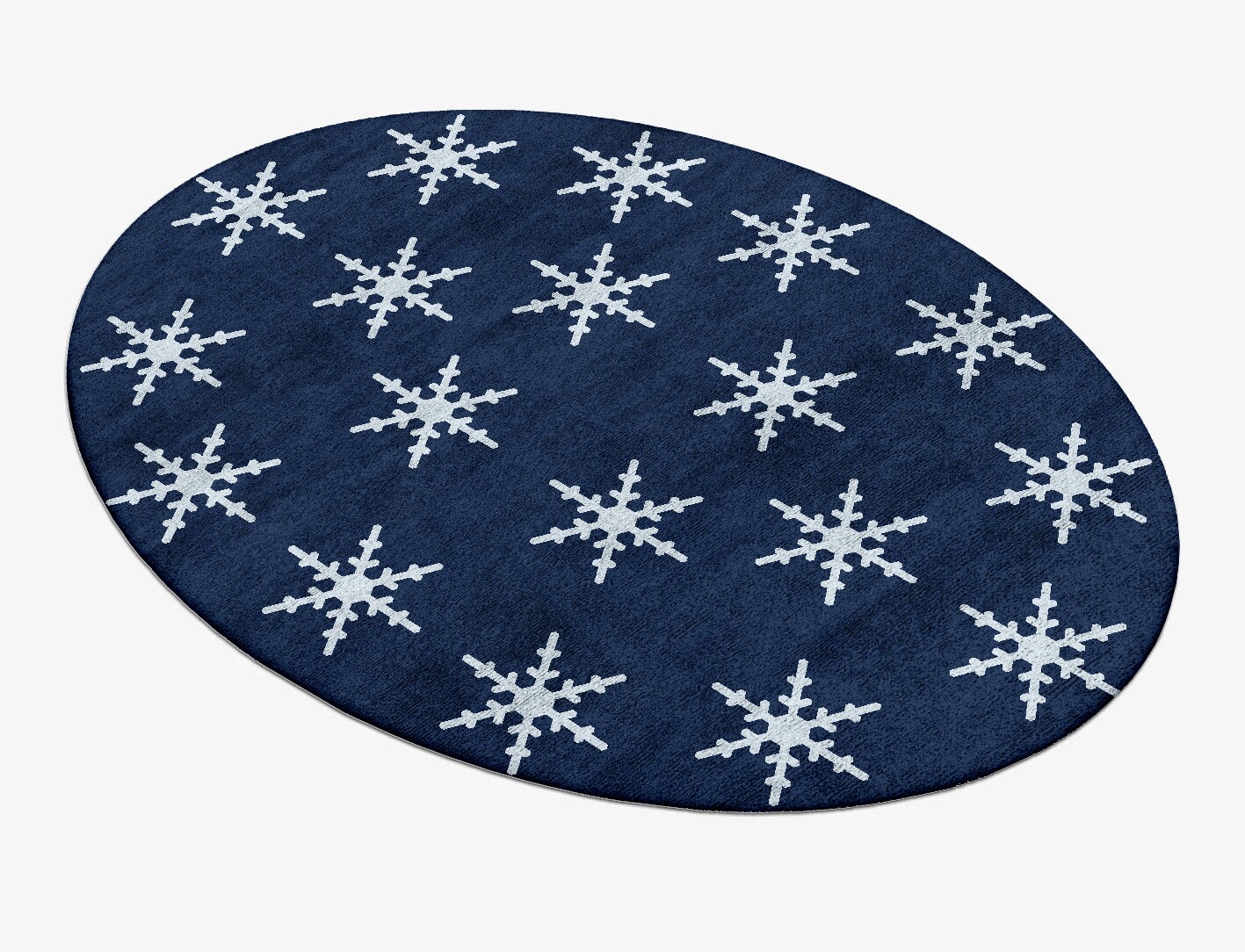 Rimed Geometric Oval Hand Tufted Bamboo Silk Custom Rug by Rug Artisan