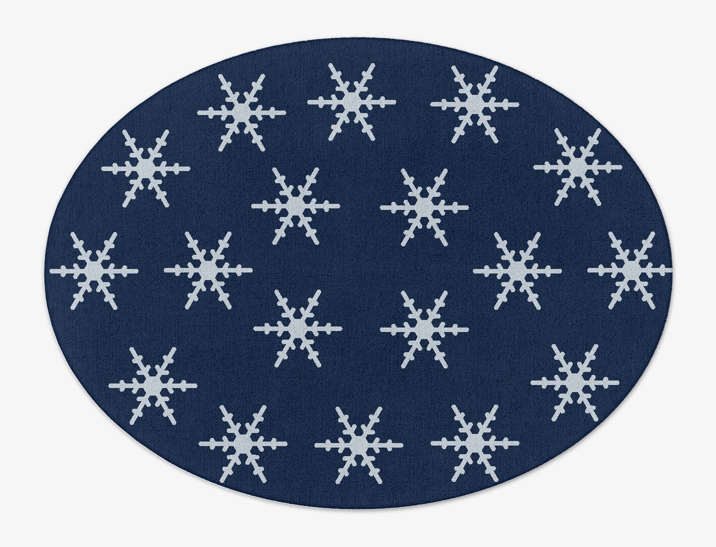 Rimed Geometric Oval Hand Tufted Pure Wool Custom Rug by Rug Artisan