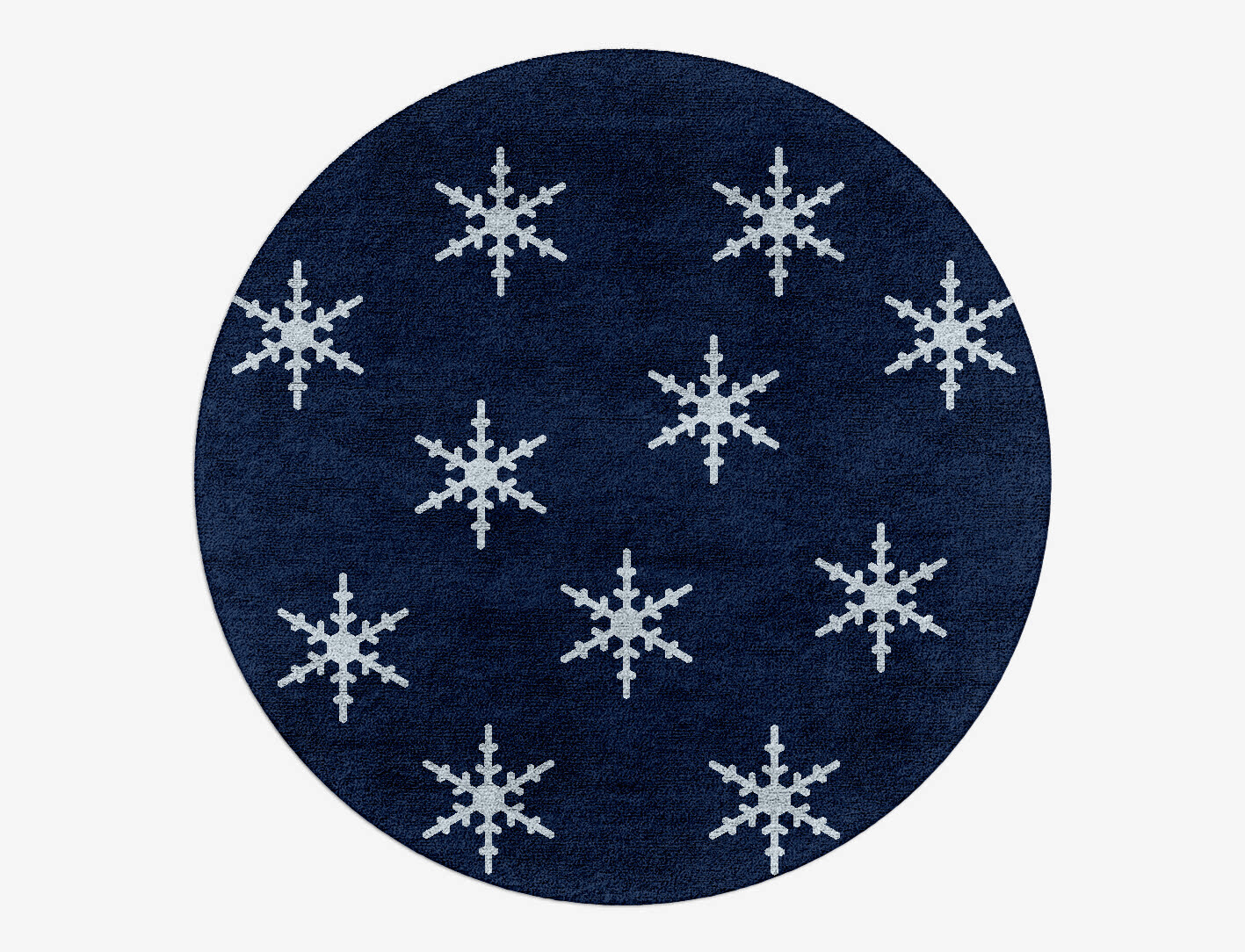 Rimed Geometric Round Hand Tufted Bamboo Silk Custom Rug by Rug Artisan