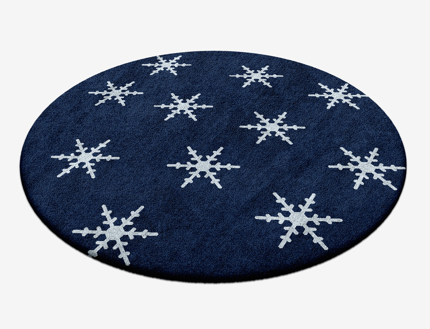 Rimed Geometric Round Hand Tufted Bamboo Silk Custom Rug by Rug Artisan