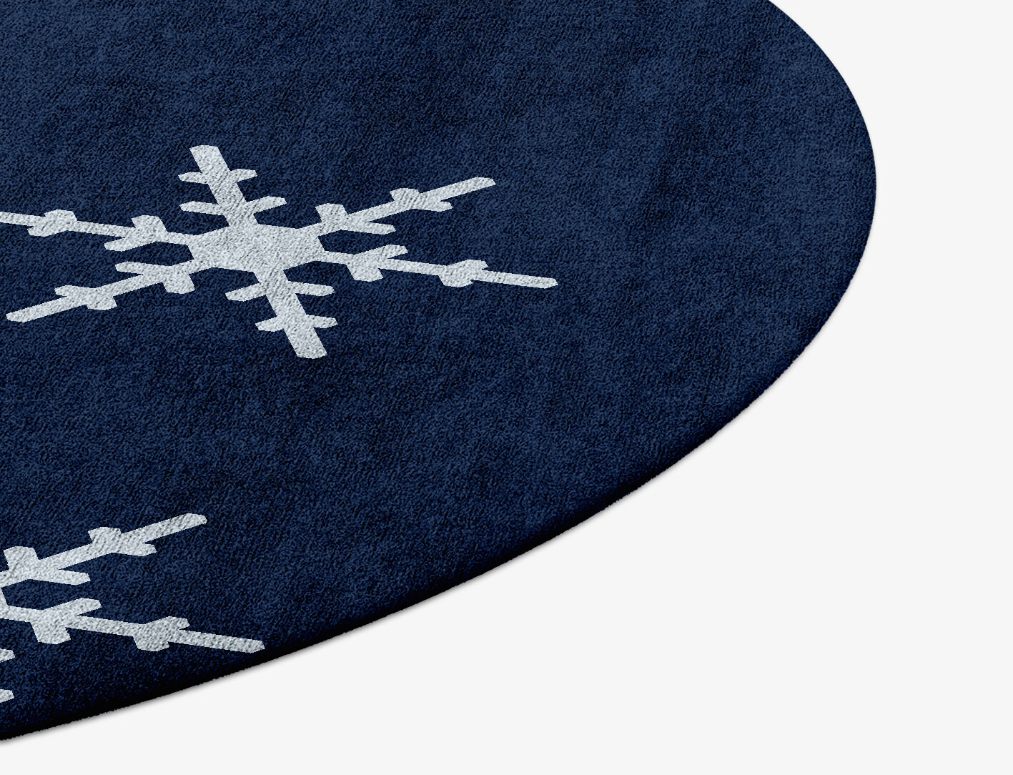 Rimed Geometric Round Hand Tufted Bamboo Silk Custom Rug by Rug Artisan