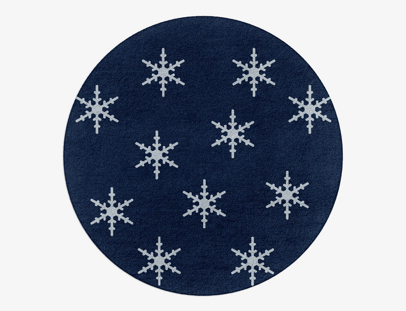 Rimed Geometric Round Hand Tufted Pure Wool Custom Rug by Rug Artisan