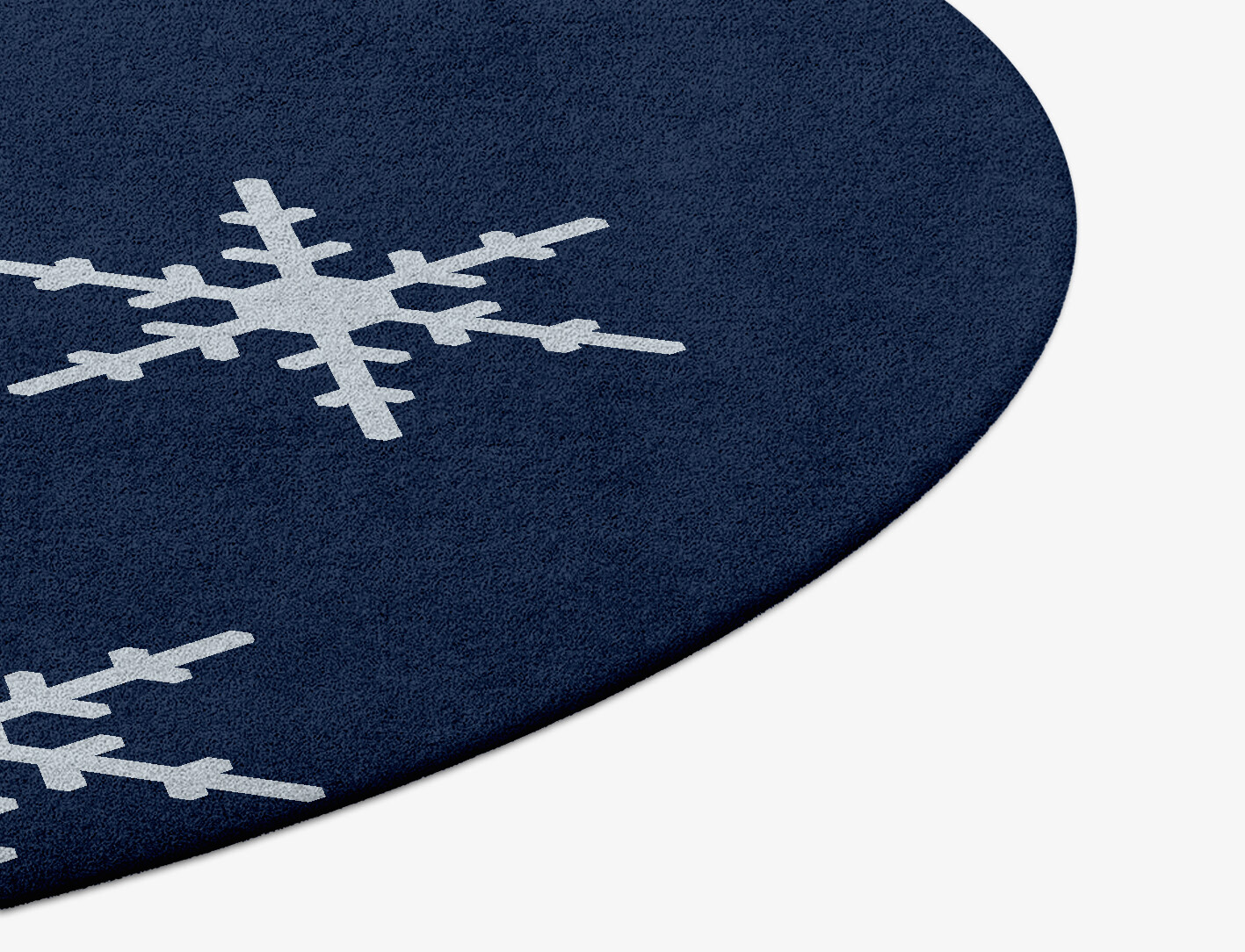 Rimed Geometric Round Hand Tufted Pure Wool Custom Rug by Rug Artisan