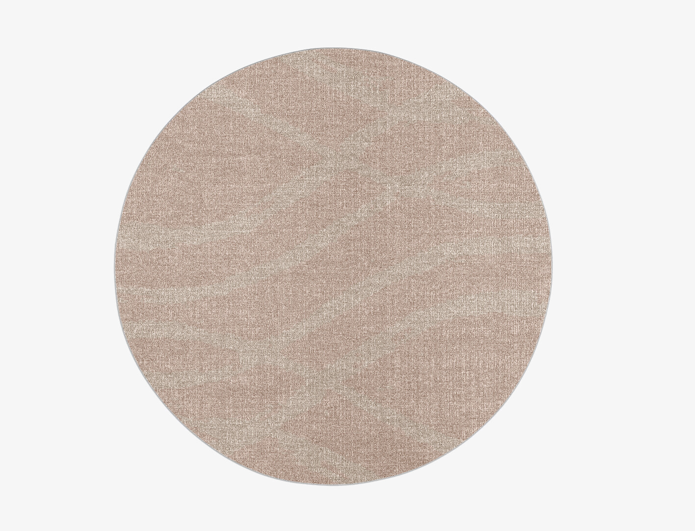 Ripple Minimalist Round Flatweave New Zealand Wool Custom Rug by Rug Artisan