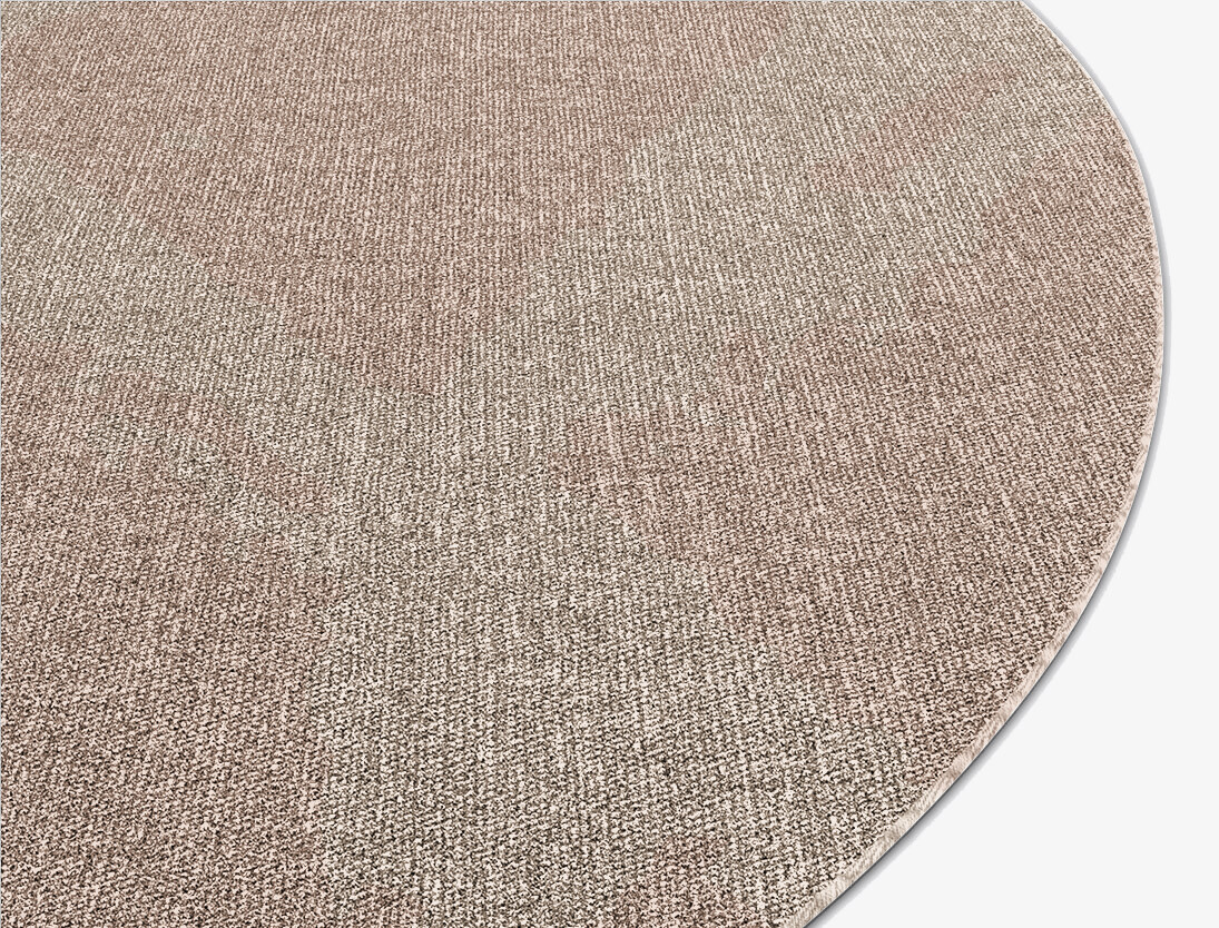 Ripple Minimalist Round Flatweave New Zealand Wool Custom Rug by Rug Artisan