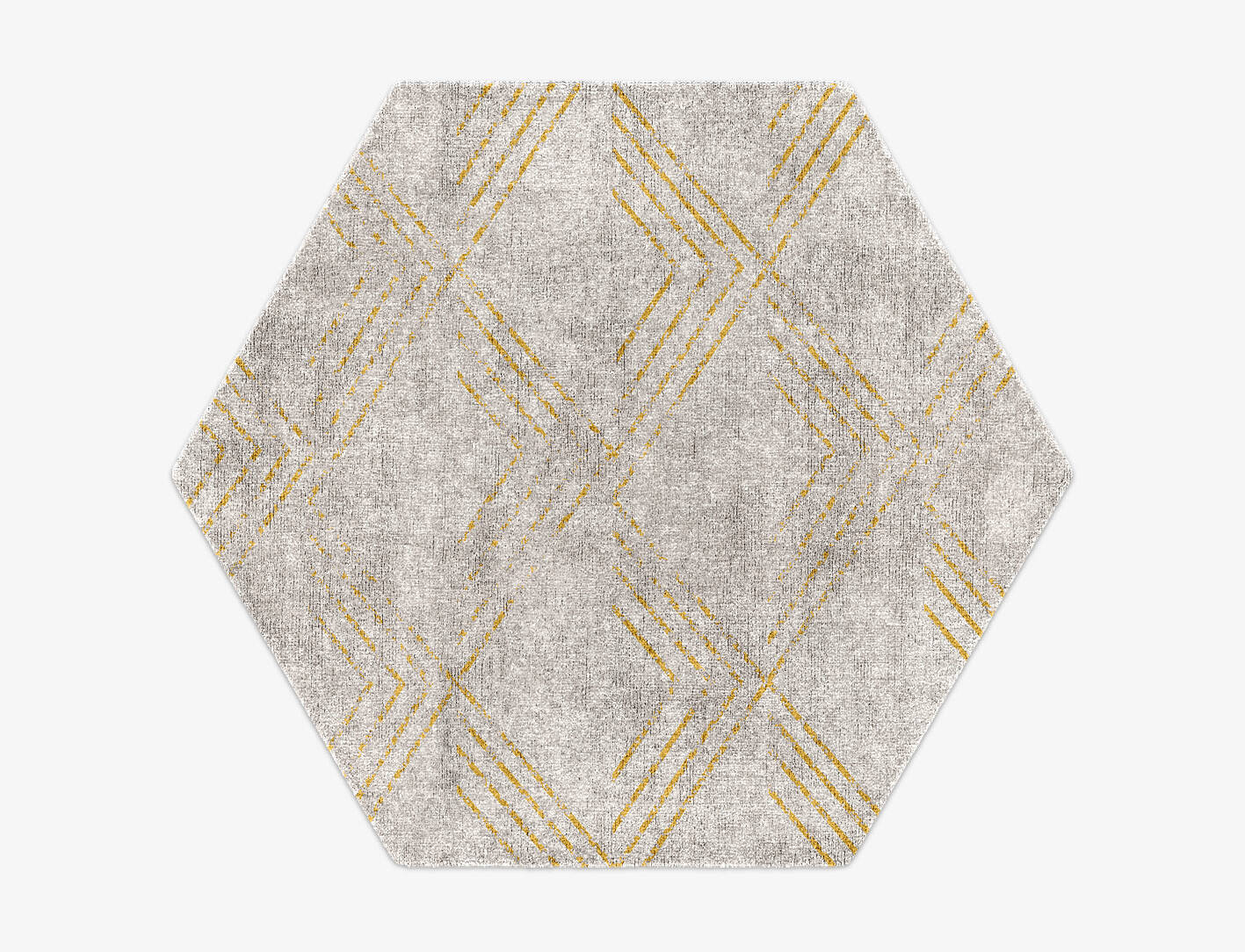 Riqueza  Hexagon Hand Knotted Bamboo Silk Custom Rug by Rug Artisan