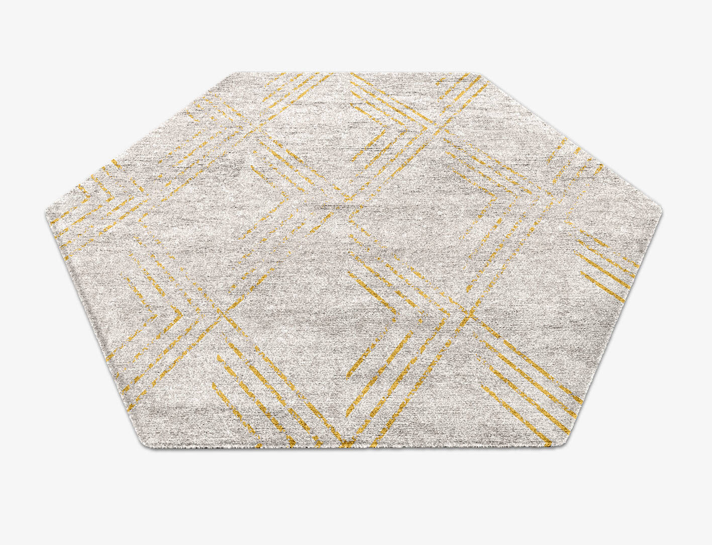 Riqueza  Hexagon Hand Knotted Bamboo Silk Custom Rug by Rug Artisan