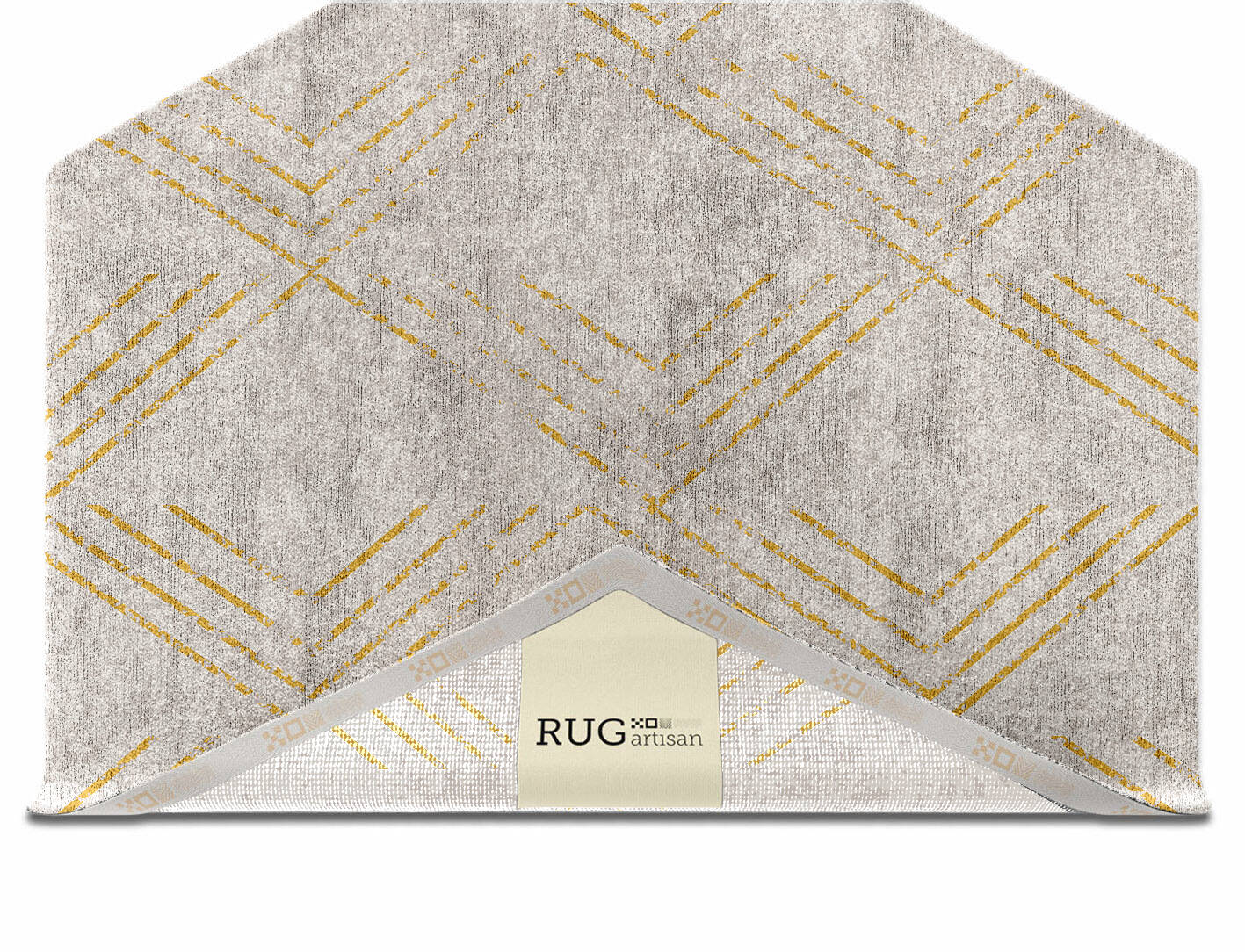 Riqueza  Hexagon Hand Knotted Bamboo Silk Custom Rug by Rug Artisan