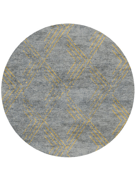 Riqueza  Round Hand Knotted Bamboo Silk Custom Rug by Rug Artisan