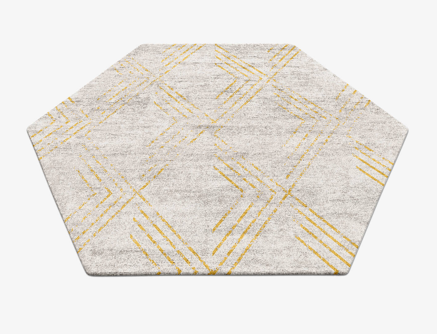 Riqueza  Hexagon Hand Tufted Bamboo Silk Custom Rug by Rug Artisan