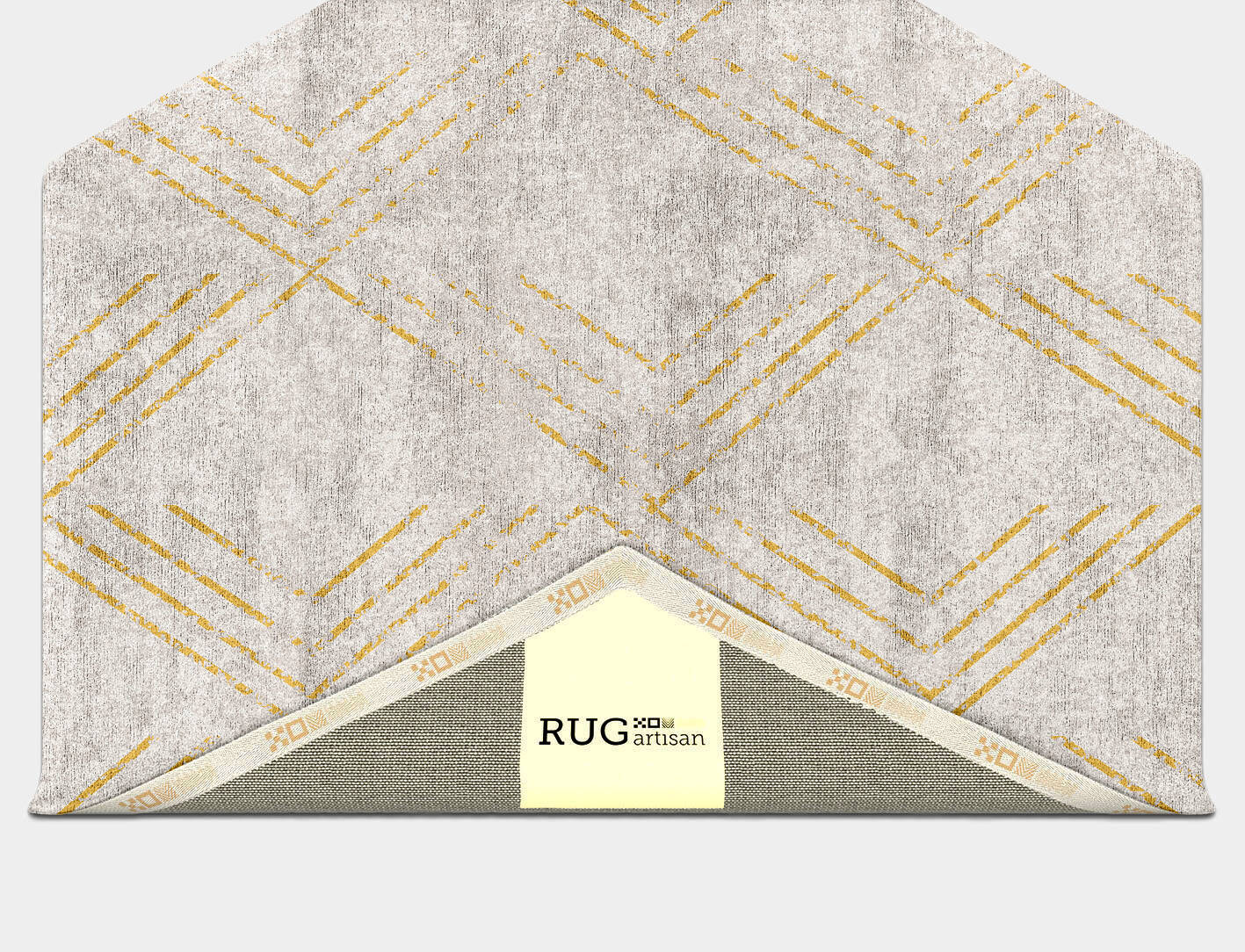 Riqueza  Hexagon Hand Tufted Bamboo Silk Custom Rug by Rug Artisan