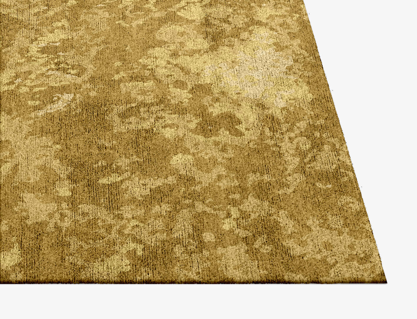 Rivulet Brush Strokes Square Hand Knotted Bamboo Silk Custom Rug by Rug Artisan