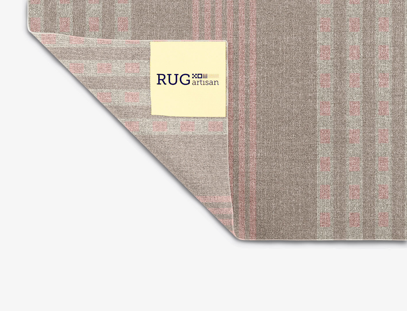 Roadway Geometric Rectangle Flatweave New Zealand Wool Custom Rug by Rug Artisan