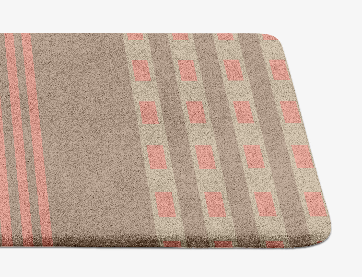 Roadway Geometric Runner Hand Tufted Pure Wool Custom Rug by Rug Artisan