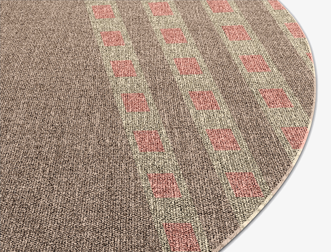 Roadway Geometric Oval Outdoor Recycled Yarn Custom Rug by Rug Artisan
