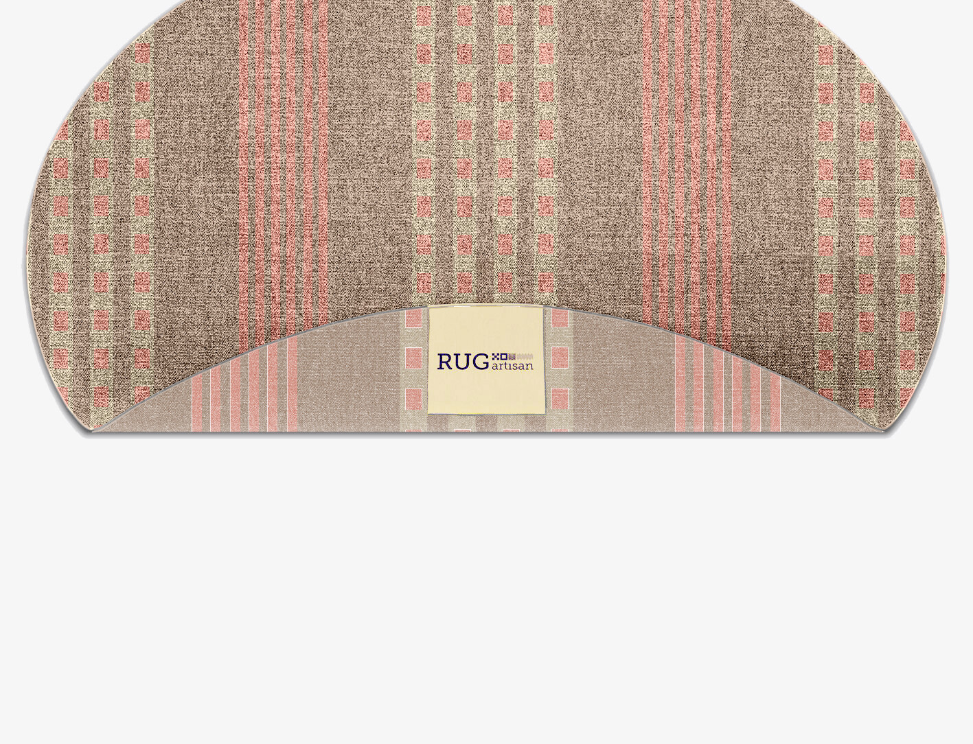 Roadway Geometric Oval Outdoor Recycled Yarn Custom Rug by Rug Artisan