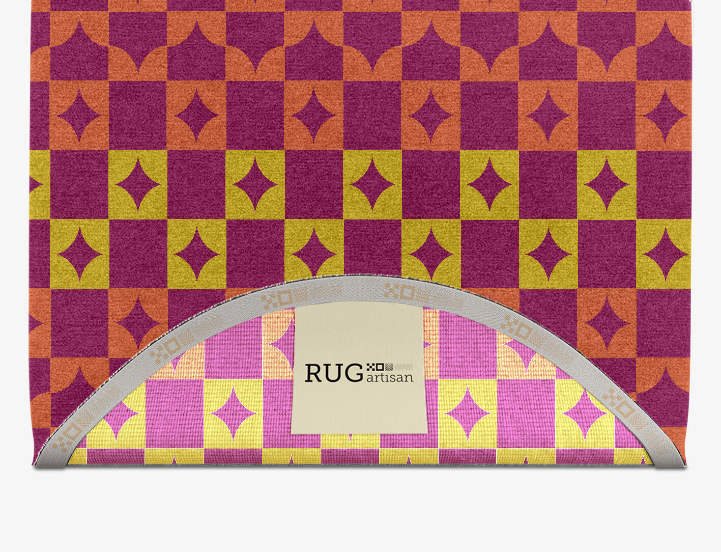 Robin Geometric Capsule Hand Knotted Tibetan Wool Custom Rug by Rug Artisan