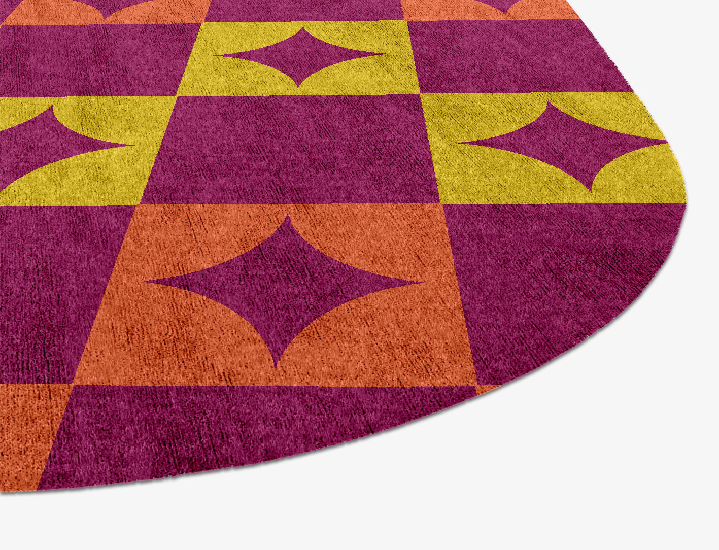 Robin Geometric Eight Hand Knotted Bamboo Silk Custom Rug by Rug Artisan