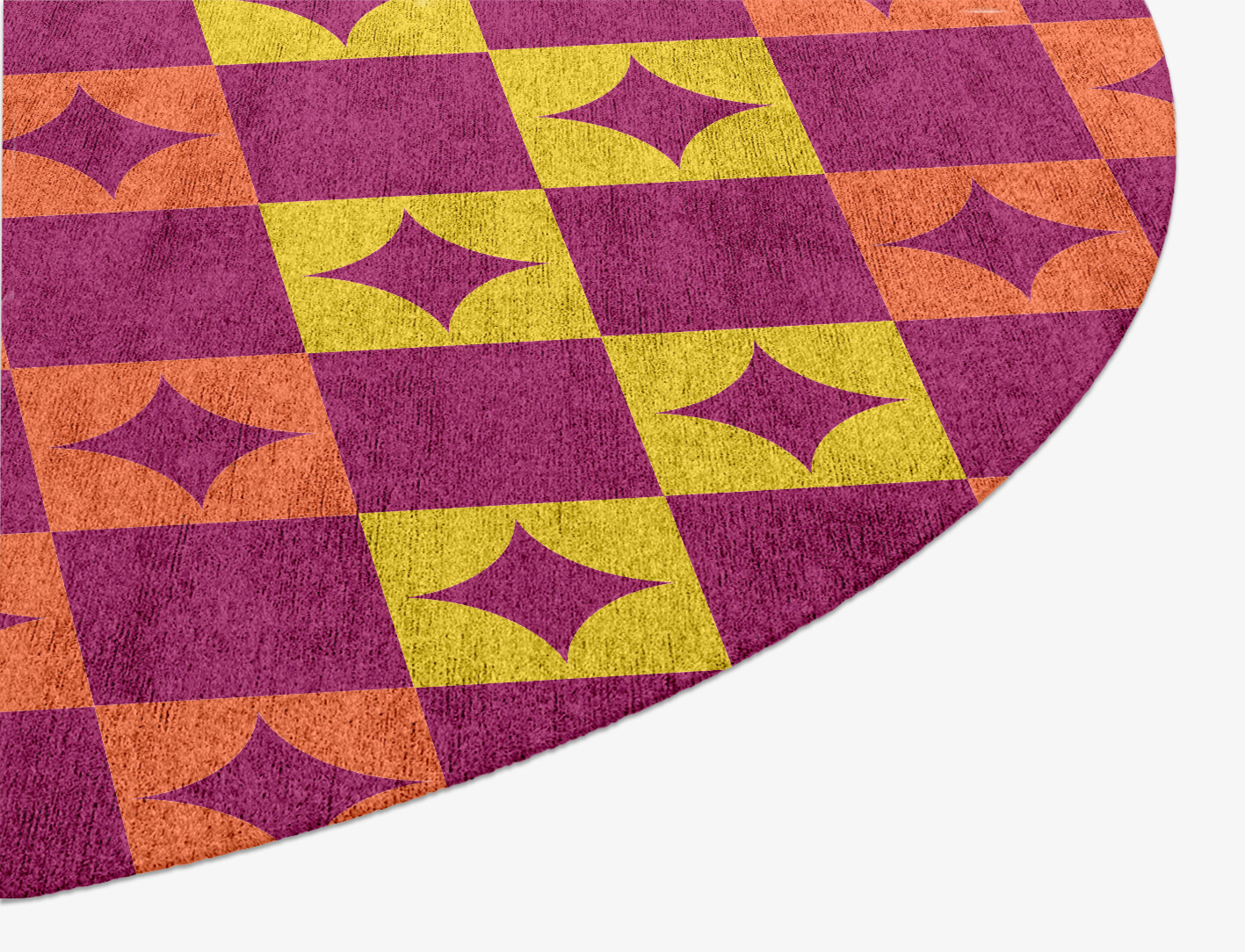 Robin Geometric Oval Hand Knotted Bamboo Silk Custom Rug by Rug Artisan