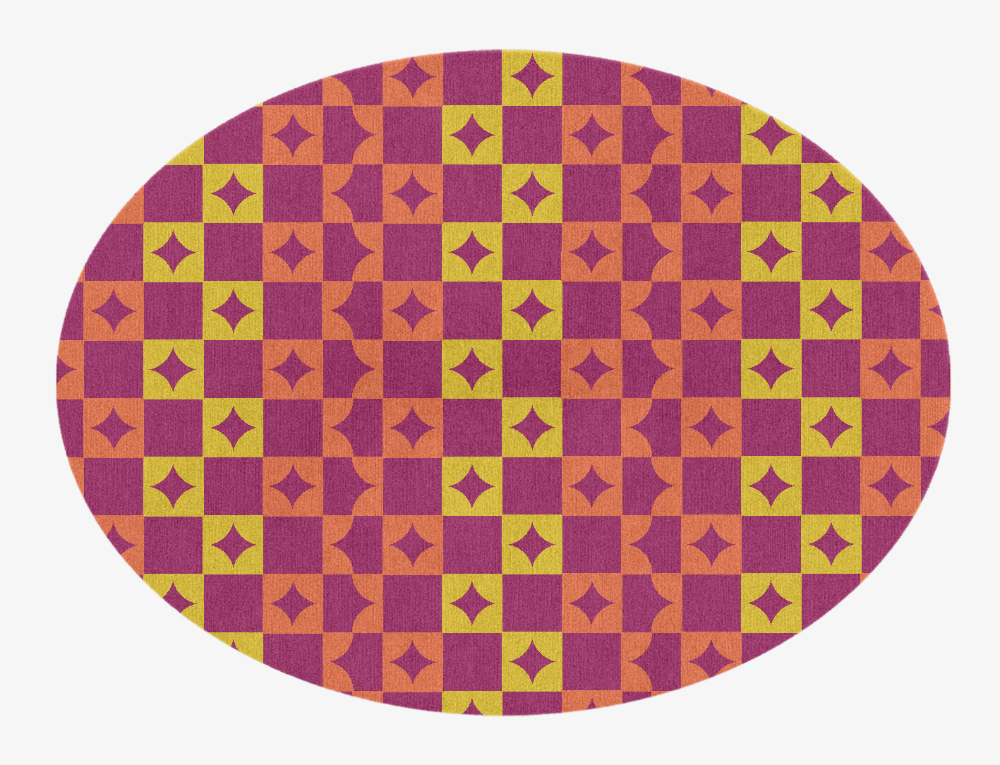 Robin Geometric Oval Hand Knotted Tibetan Wool Custom Rug by Rug Artisan