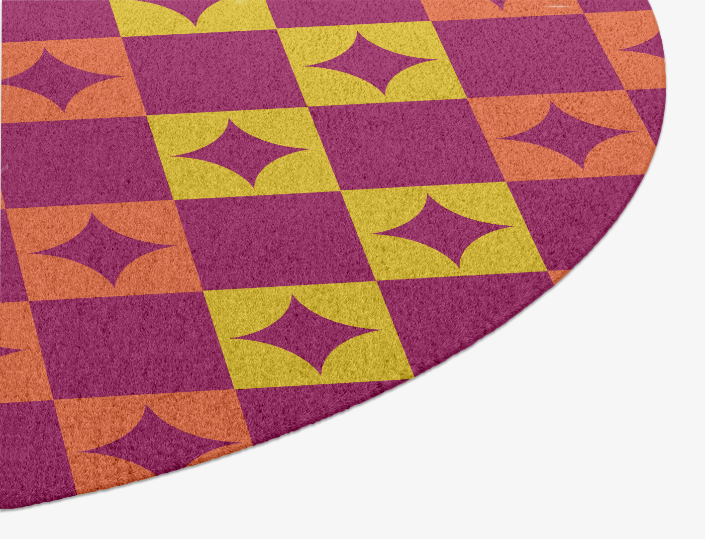 Robin Geometric Oval Hand Knotted Tibetan Wool Custom Rug by Rug Artisan